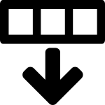 Gui Table Row Below SVG Icon